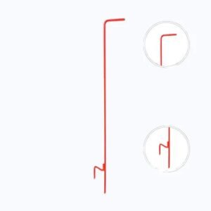 Poste de fierro con aislador